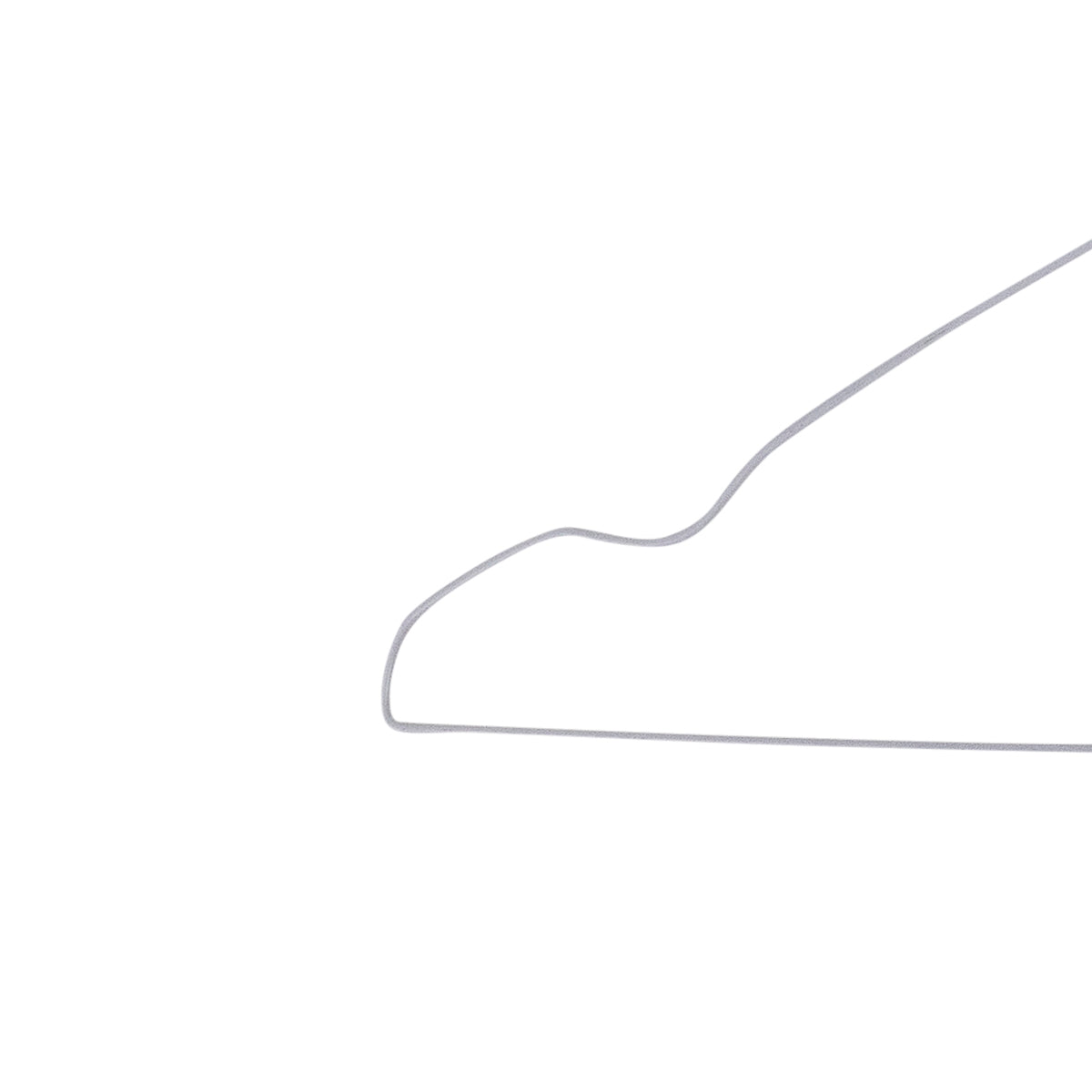 MK-43 - Wit - Metalen Kledinghangers met Inkeping 1.8mm dikte wit